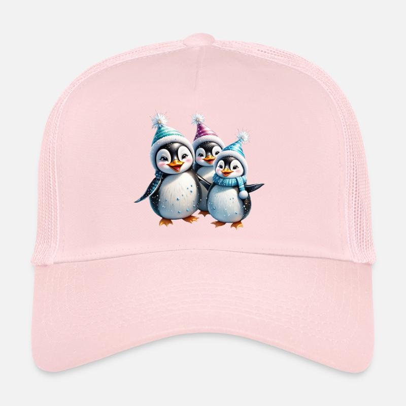Three adorable penguins Trucker Cap