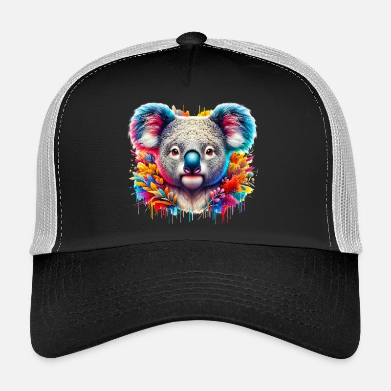 Koala - Trucker Cap - Schwarz/Steingrau