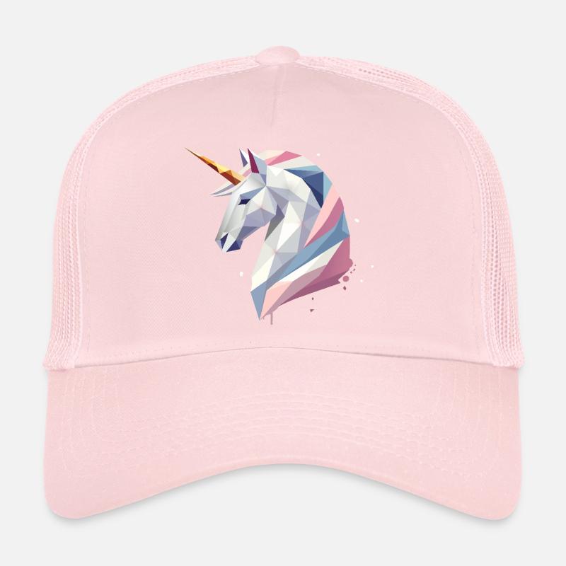 Licorne géométrique – Élégance moderne Casquette trucker 