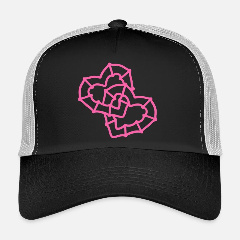 Hearts intertwined Trucker Cap
