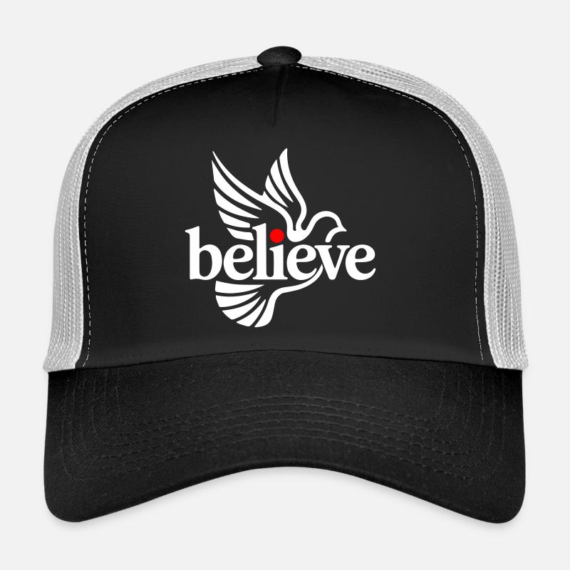 believe glaube - Trucker Cap - Schwarz/Steingrau