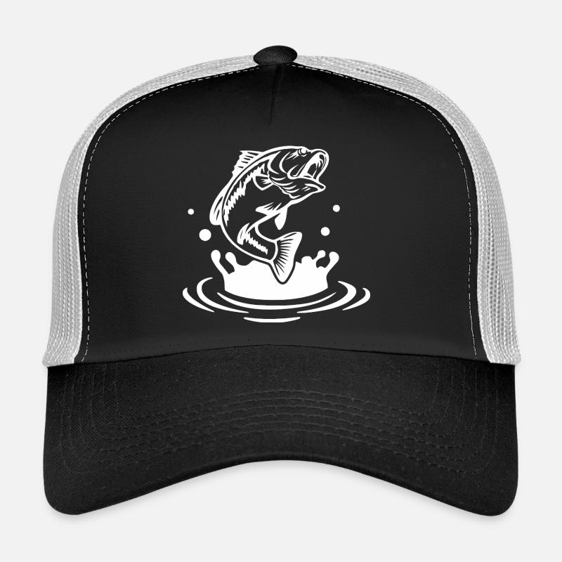 Dynamic Fish Jump Illustration - Trucker Cap - black/stone grey