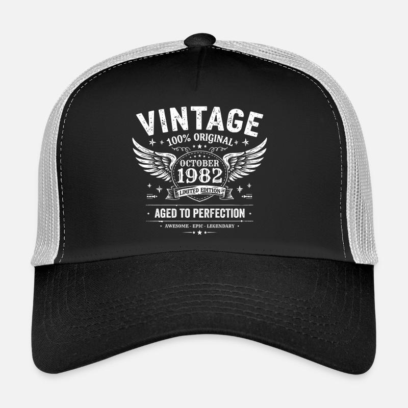 Octobre 1982 | Cadeau d'anniversaire octobre 1982 Casquette trucker 