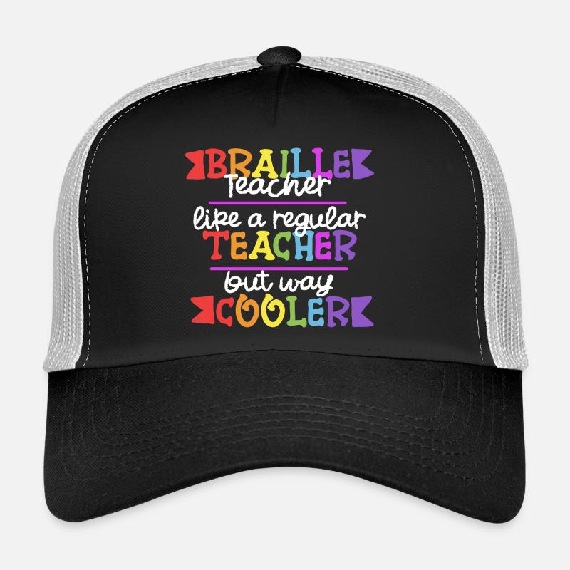 Braille Lehrer Blindenschrift Punktum Trucker Cap
