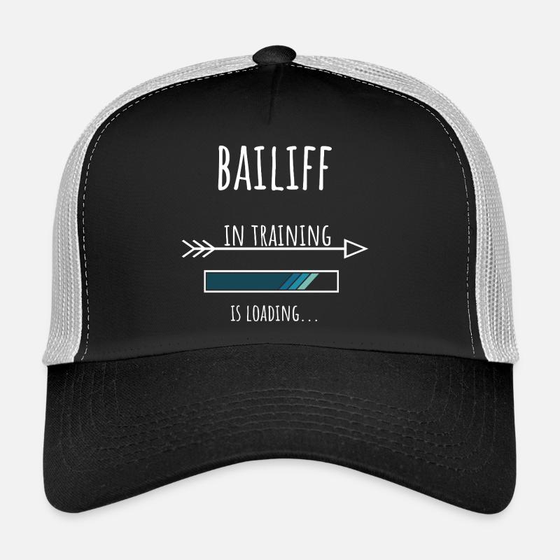 Bailiff Geschenk Beruf Ausbildung Gerichtsvollzieh - Trucker Cap - Schwarz/Steingrau
