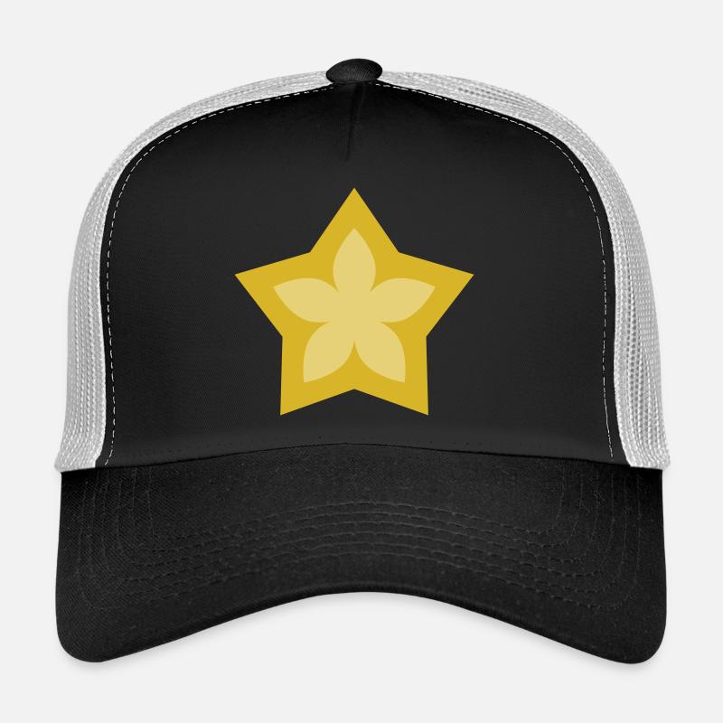 Goldene Sternblume im Eleganten Design Trucker Cap