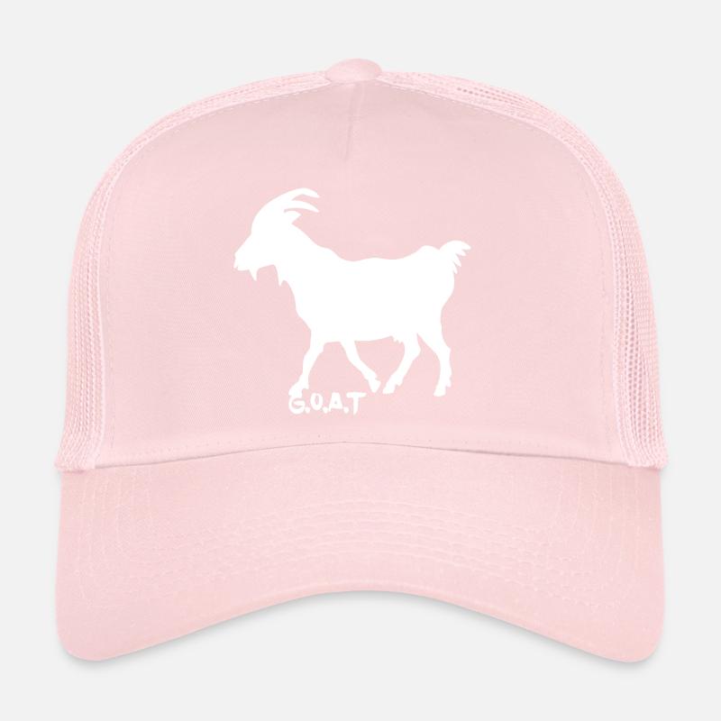 Chèvre G.O.A.T.  blanc Casquette trucker 