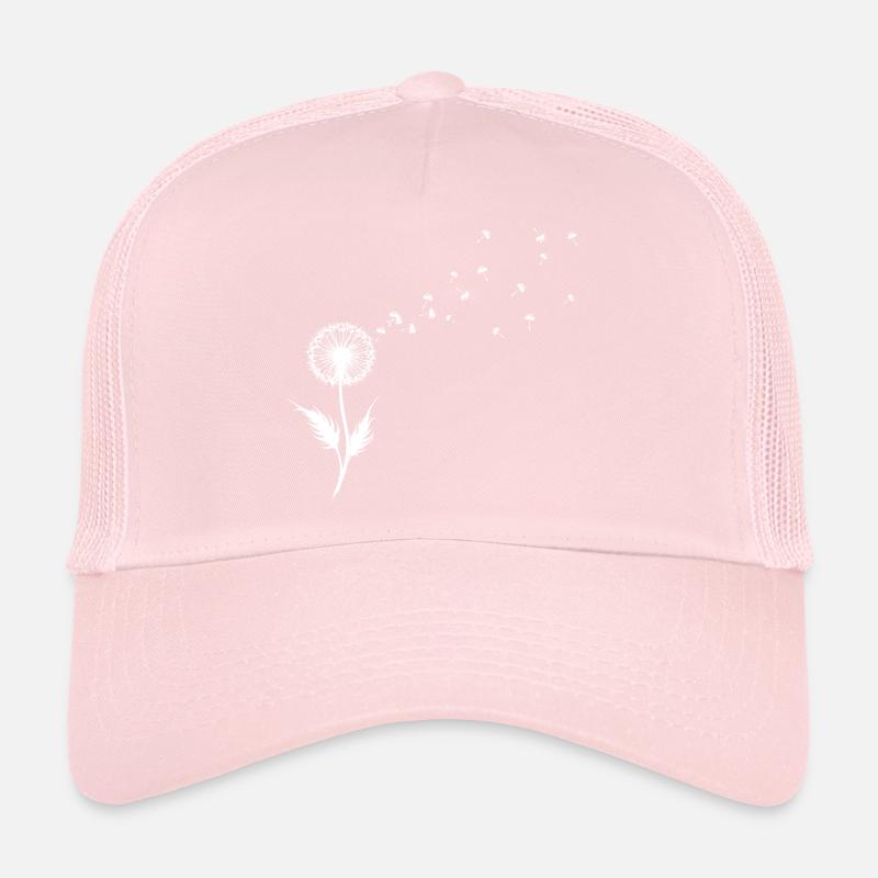 Silhouette de graines de pissenlit Casquette trucker 
