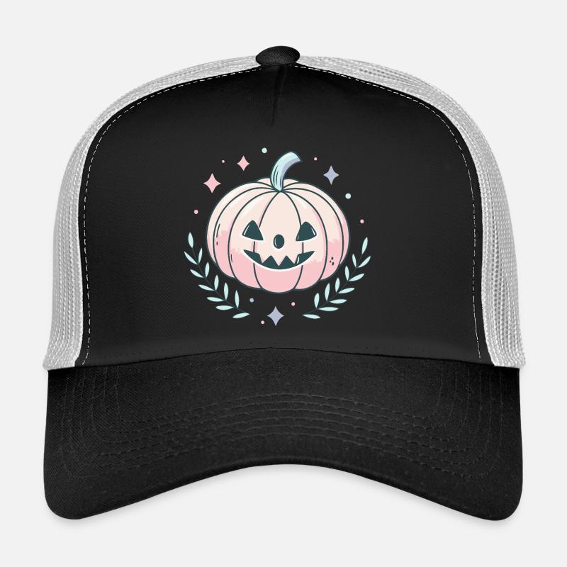 Citrouille pastel joyeuse Casquette trucker 