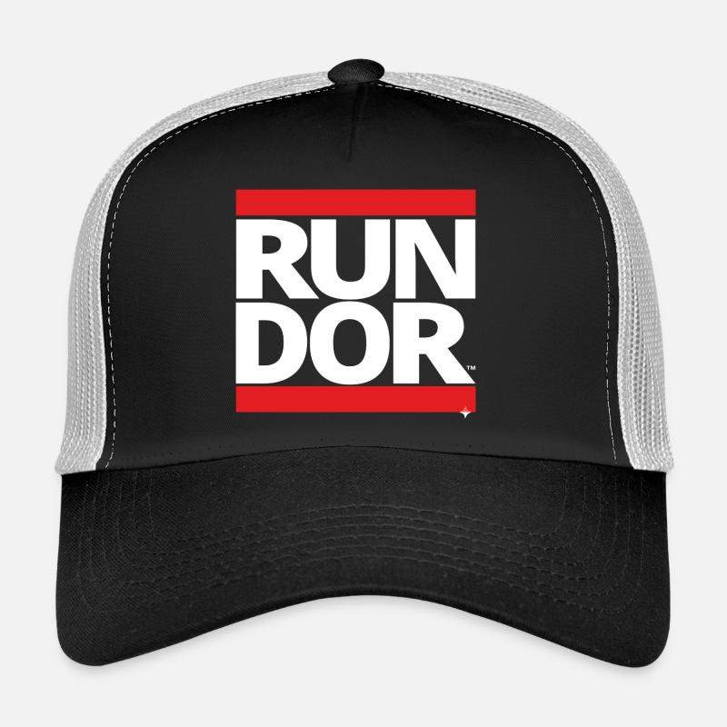 run - Trucker Cap - Schwarz/Steingrau