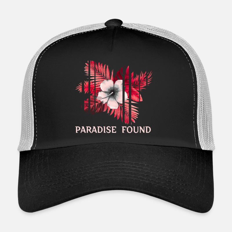Paradise Found Tropical Hibiscus Trucker Cap