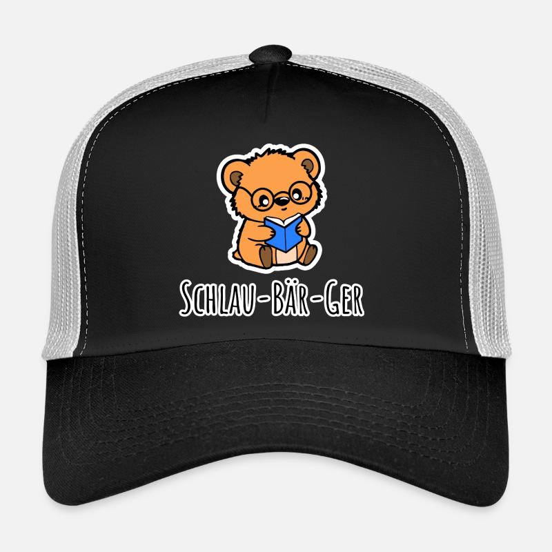 Clever bear, a little bear, smartass Trucker Cap