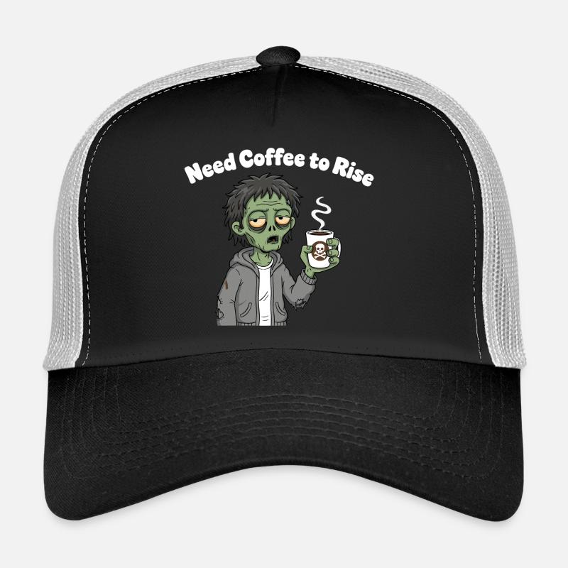 Sweat à capuche à motif zombie café Casquette trucker 