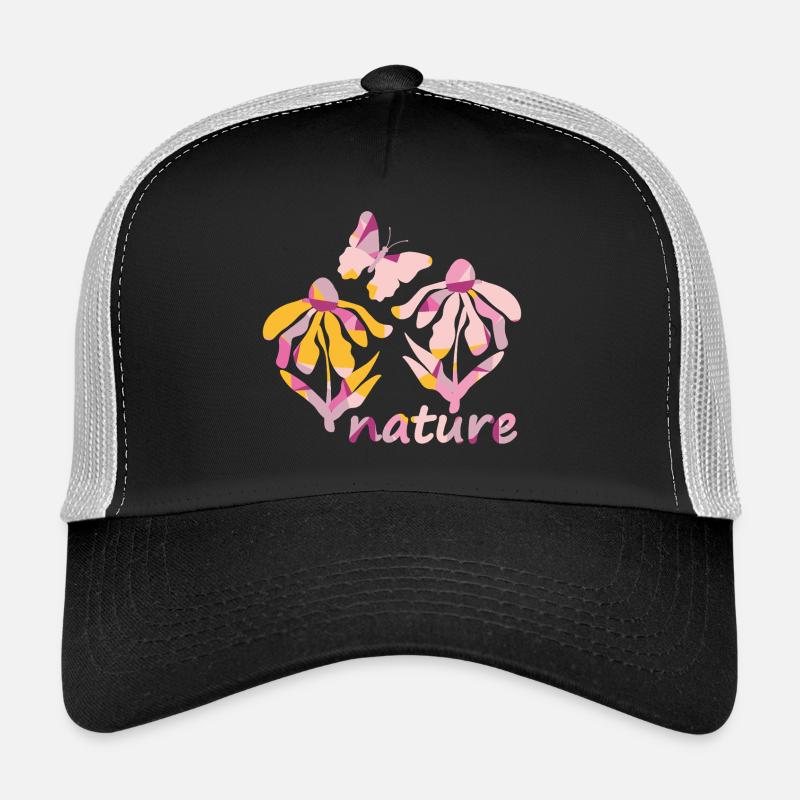 Pinky nature - Floraison dans les tons roses Casquette trucker 