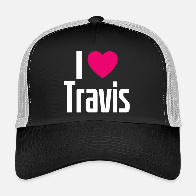 J’aime Travis Pink Heart J’aime Travis Casquette trucker 