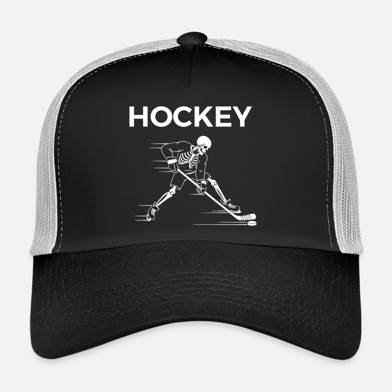 Skeleton plays Hockey  Trucker Cap