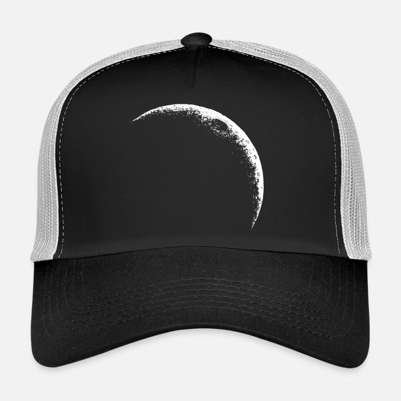Sichelmond, Himmelsmond - Trucker Cap - Schwarz/Steingrau