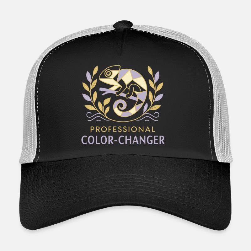 Professionnel du changement de couleur Casquette trucker 