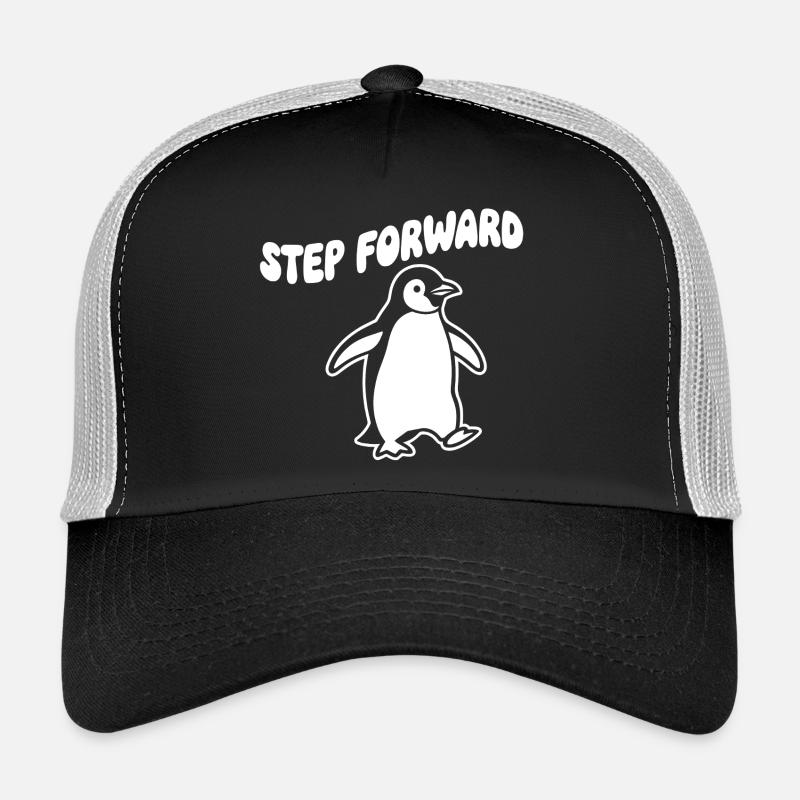 Step Forward Penguin – Line Art Trucker Cap