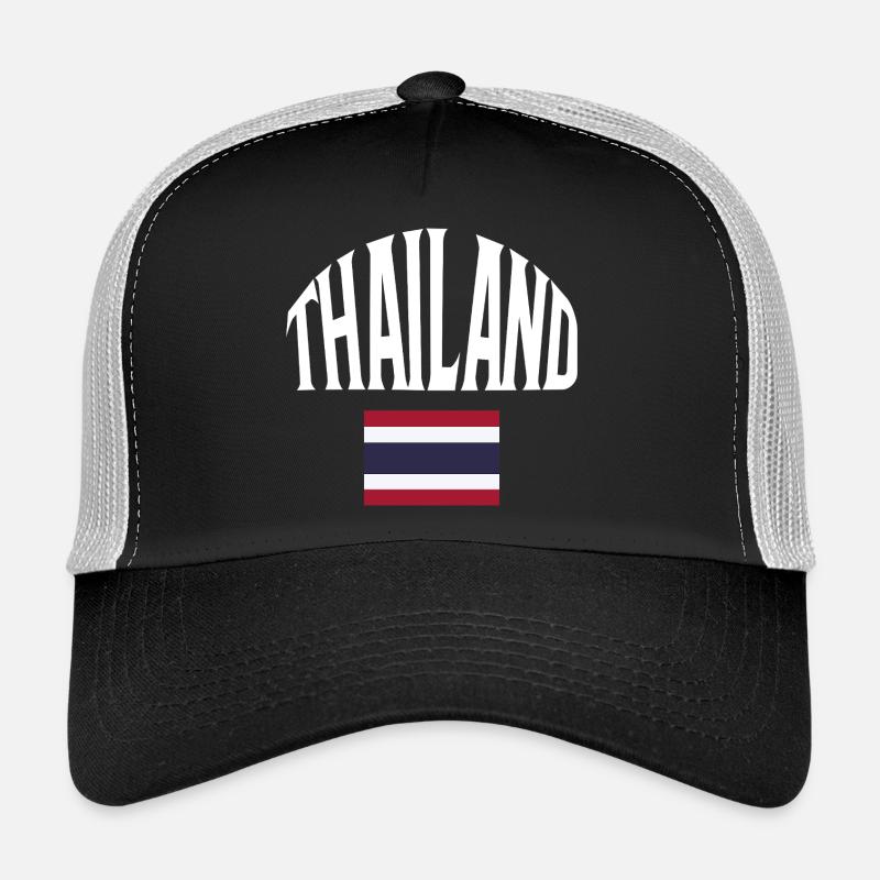 Thailand - Trucker Cap - Schwarz/Steingrau