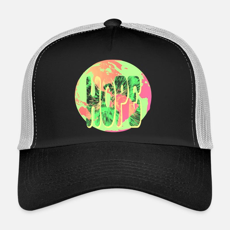 Hope Neon Tie-Dye Circular Trucker Cap