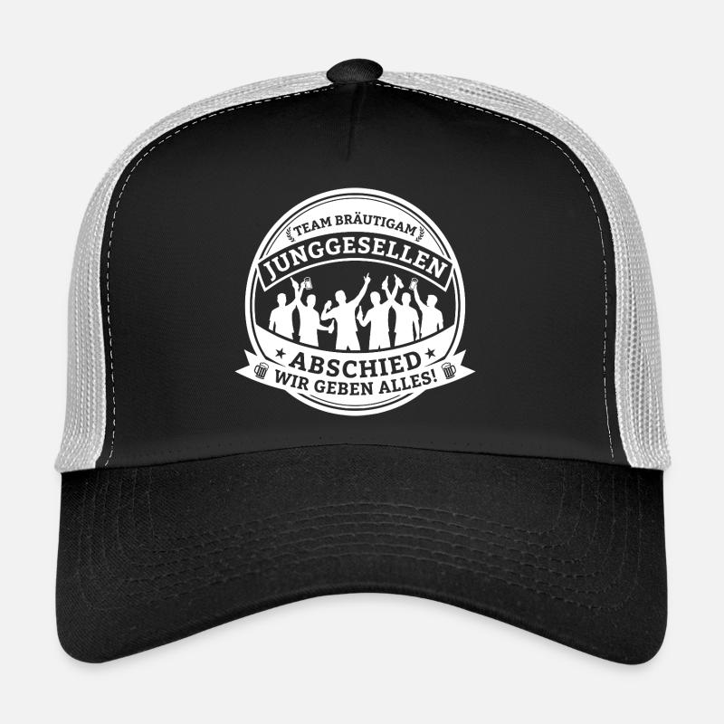 Team Bräutigam: Bachelor party – We give it our all! Trucker Cap