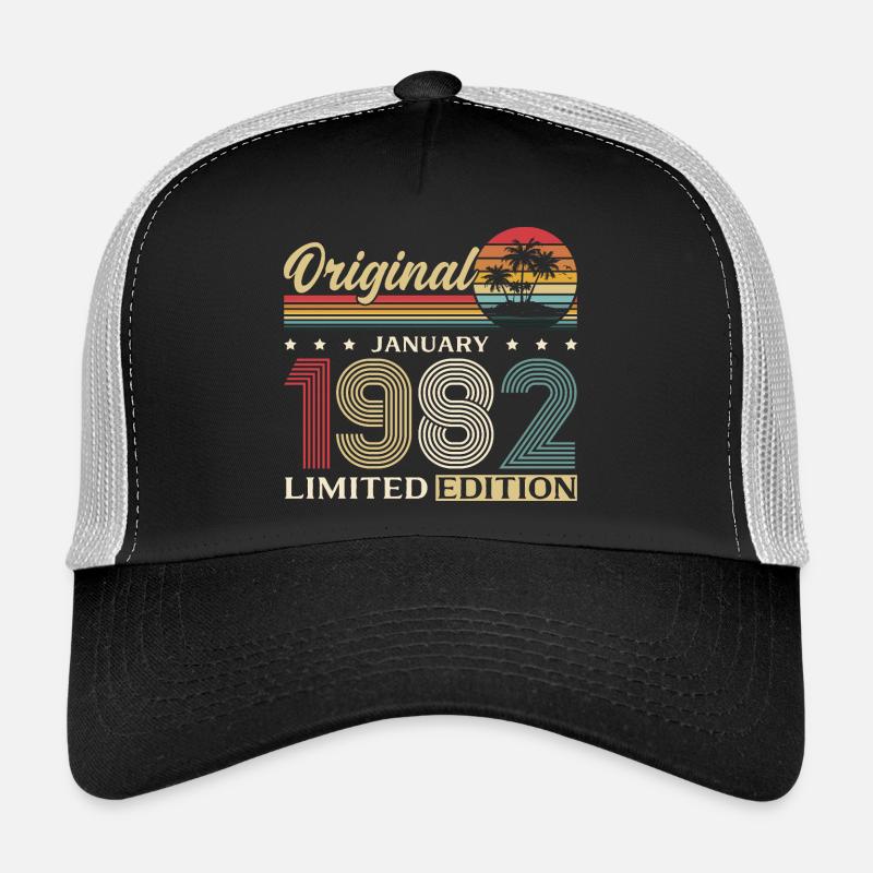 44th Birthday Original January 1982 Trucker Cap