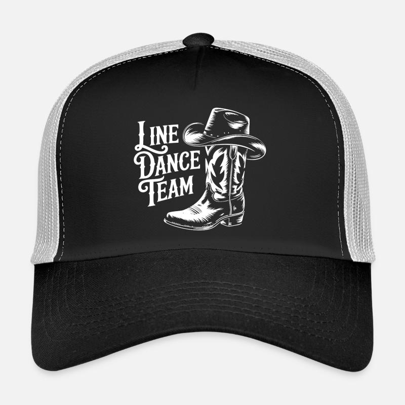 Line Dance Team Western Boots Trucker Cap