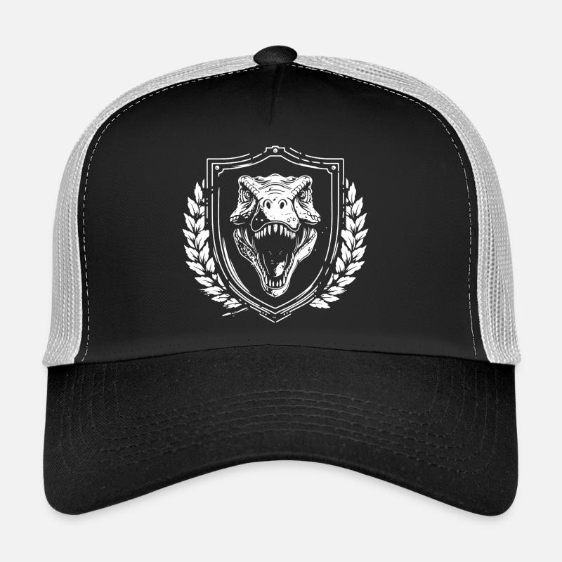 Blason du bouclier T-rex Casquette trucker 
