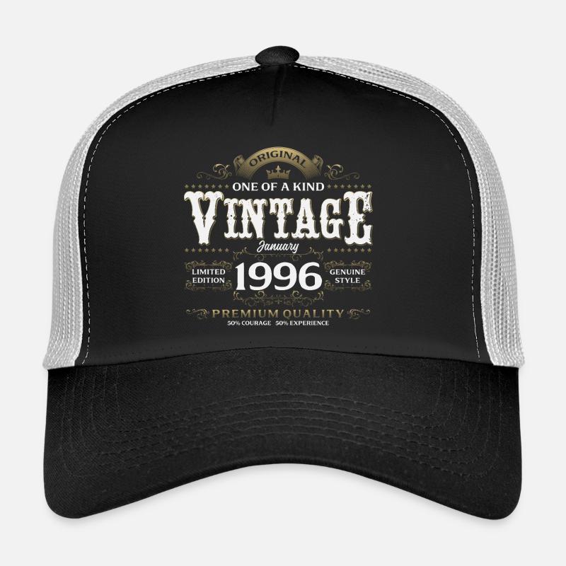 30e anniversaire Millésime de janvier 1996 Casquette trucker 