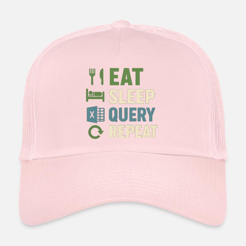 Requête Manger Sommeil Répéter Casquette trucker 