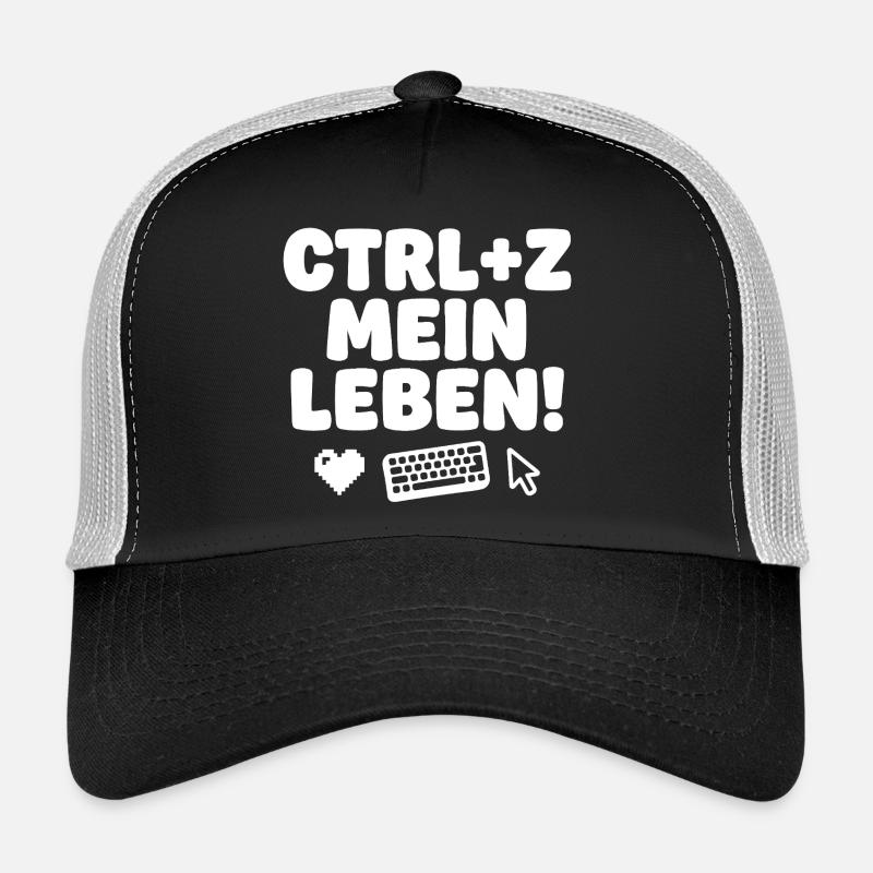 Ctrl Z Mein Leben Tech-Humor Trucker Cap