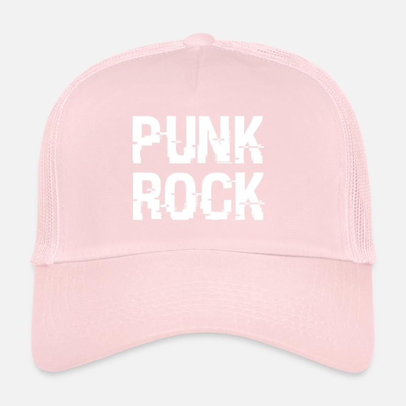 Punkrock Distressed Typografie Trucker Cap