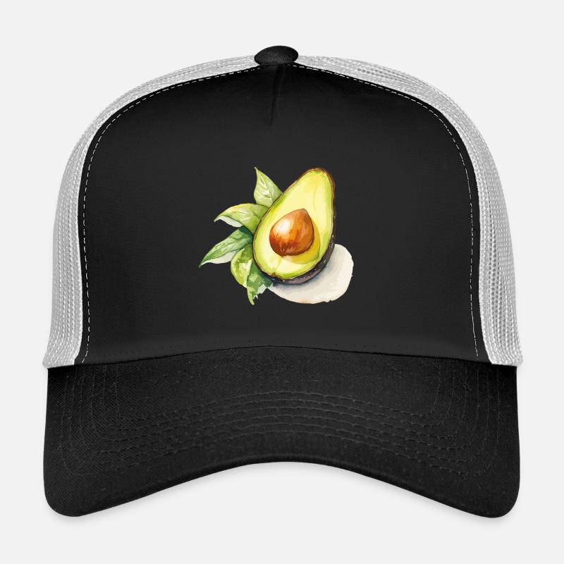 Wasserfarbene Avocado Illustration Trucker Cap