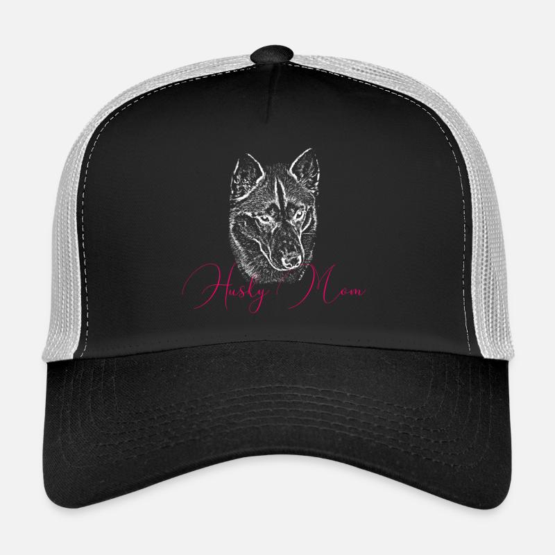 Husky Mom Art Print Trucker Cap