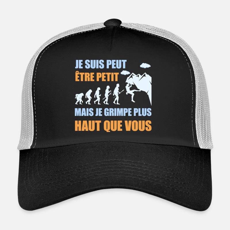 Small but I climb higher humor climbing Trucker Cap