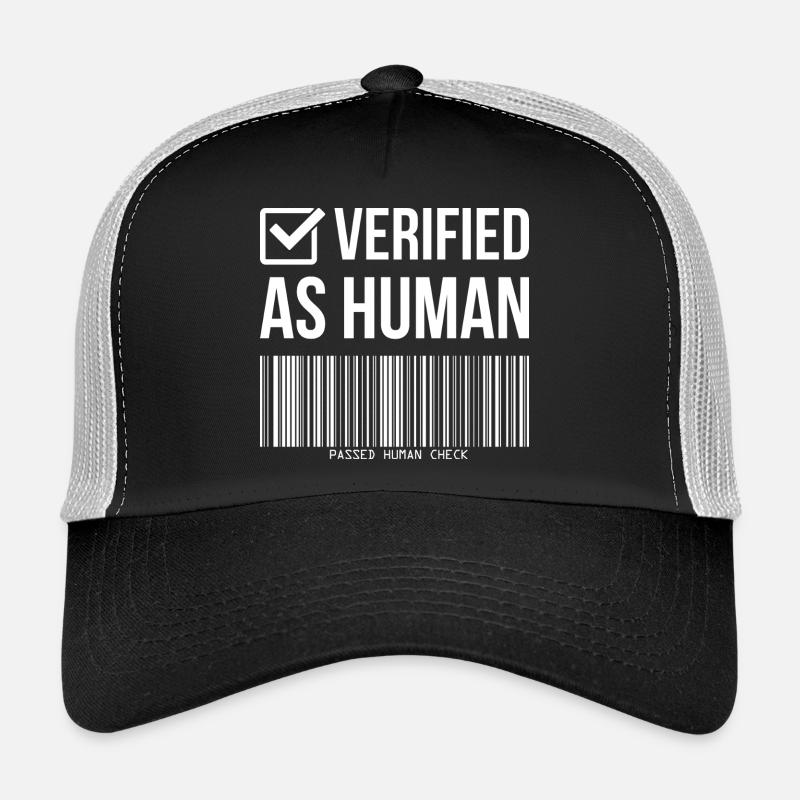 Vérification du code-barres : humour humain vérifié Casquette trucker 