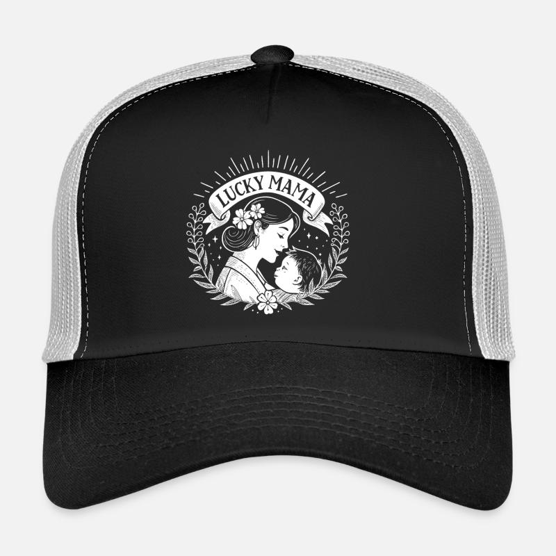 Lucky mama avec bébé Casquette trucker 