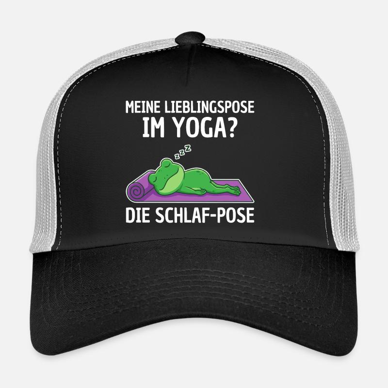 Yoga Frog Favorite Pose Sleeping Trucker Cap