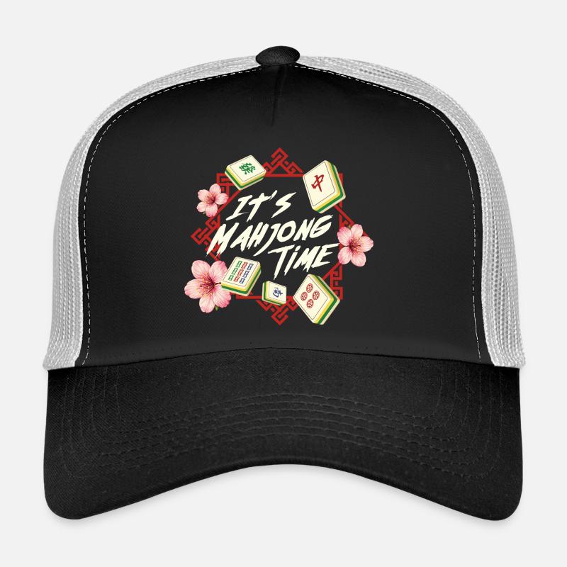 It’s Mahjong Time Mah Jong Player Casino Trucker Cap