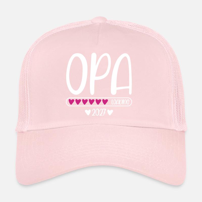 Grandpa 2027 loading with hearts loading bar Trucker Cap