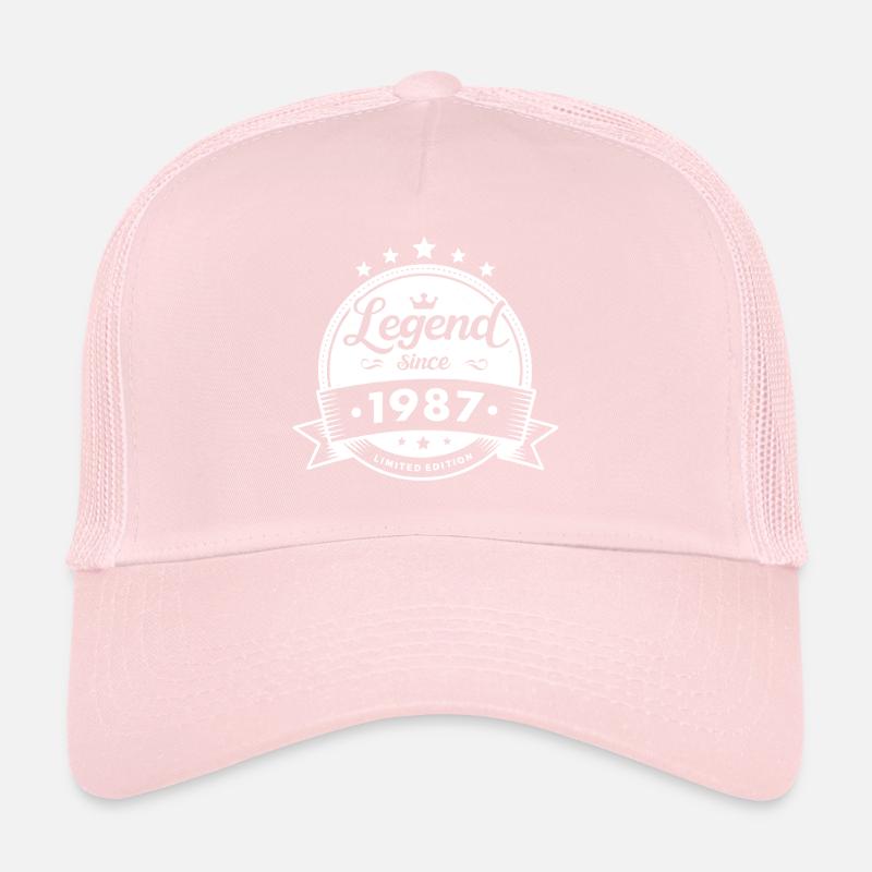 Legend since 1987, white Trucker Cap