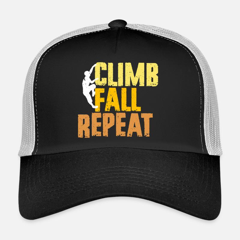 Indoor Climbing Indoor Climbing Climb Fall Repeat Trucker Cap