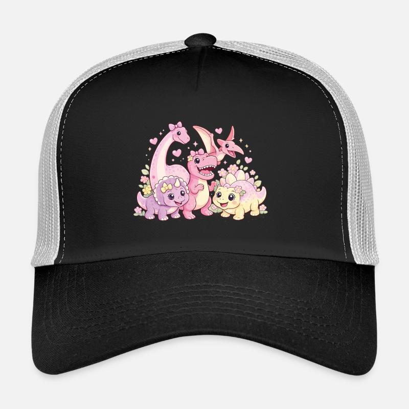Süßes Mädchen Dino-Truppe Trucker Cap