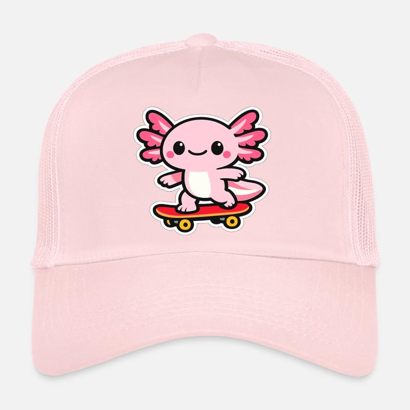 Skateboard Axolotl Casquette trucker 