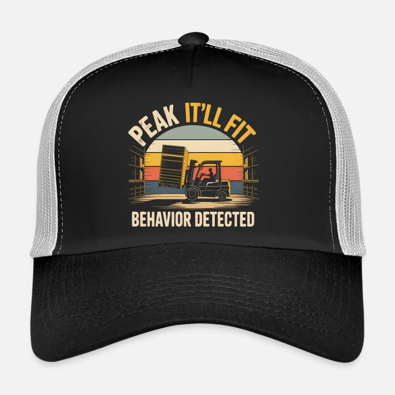 Wird schon passen | Staplerfahrer Humor - Trucker Cap - Schwarz/Steingrau