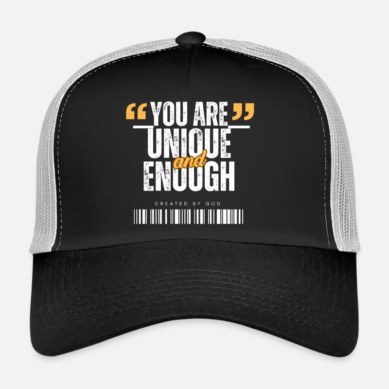 You_are_Unique - Trucker Cap - Schwarz/Steingrau