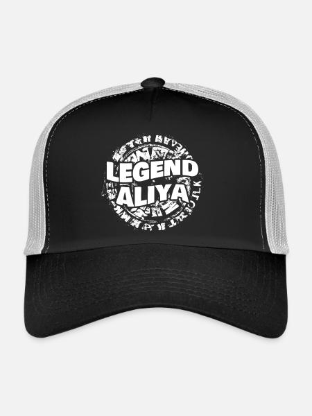 Aliya as a first name - Trucker Cap - black/stone grey - Front