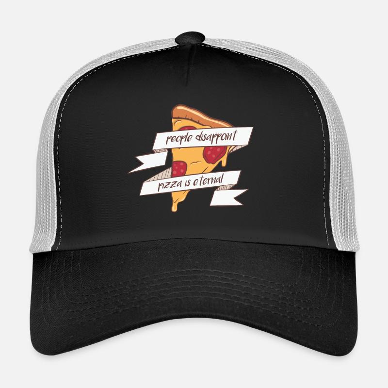 Pizza éternelle - Casquette trucker  - noir/gris pierre