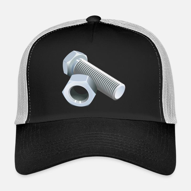 Schraube - Trucker Cap - Schwarz/Steingrau